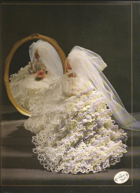 Crochet Pattern Crochet Barbie Doll Bed Doll Pattern Bride Doll Gown