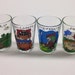 Gary Patterson Golf Arby Collectors Series 1982 Golf Glasses Shot glasses 4 jiggers