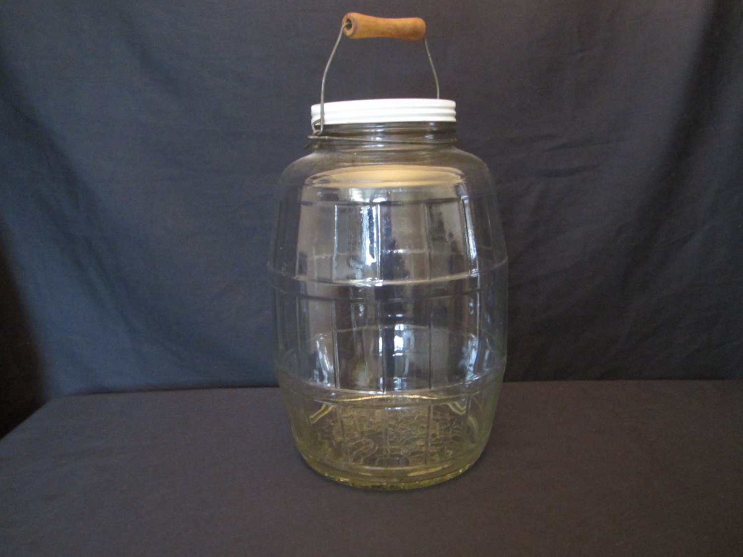 Large Glass Pickle Jar OwensIllinois Glass company