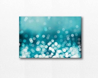 large art abstract canvas art teal home decor bokeh photography fine art photography canvas wrap gallery teal wall art canvas print nautical