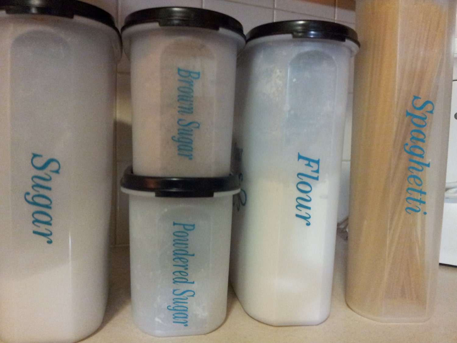 Custom Side Canister Label for your Tupperware or any Other