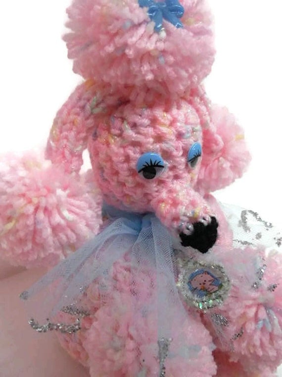 OOAK Pastel Pink Powder Room Poodle Bathroom Tissue Cozy