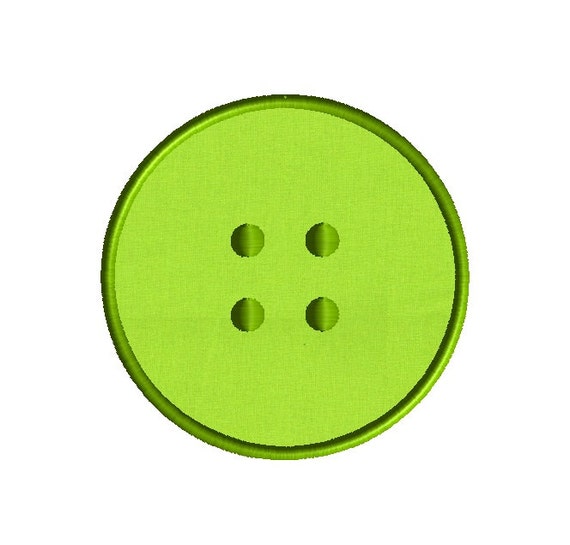 Button Machine Embroidery Applique DesignINSTANT DOWNLOAD