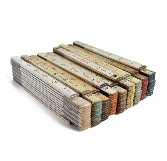 one 72 folding ruler vintage ruler vintage yardstick