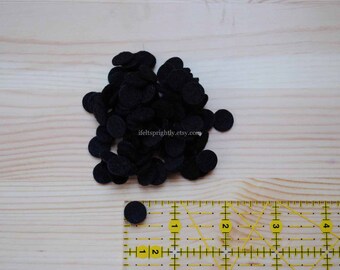 100 Die Cut Felt Mini 3/8" Circles