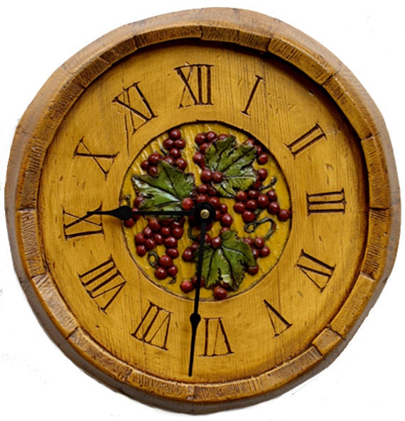 Wine Decor Barrel Wall Clock   Il Fullxfull.550552998 F1eo 