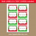 Printable Christmas Food Cards Buffet Cards Labels Tent