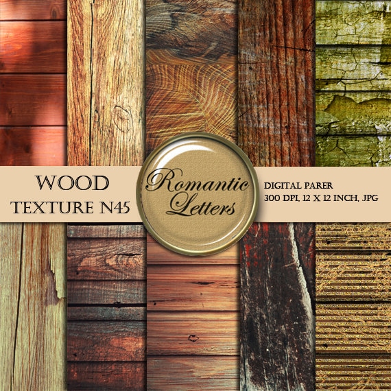 Digital Paper Wood texture wood digital paper scrapbook