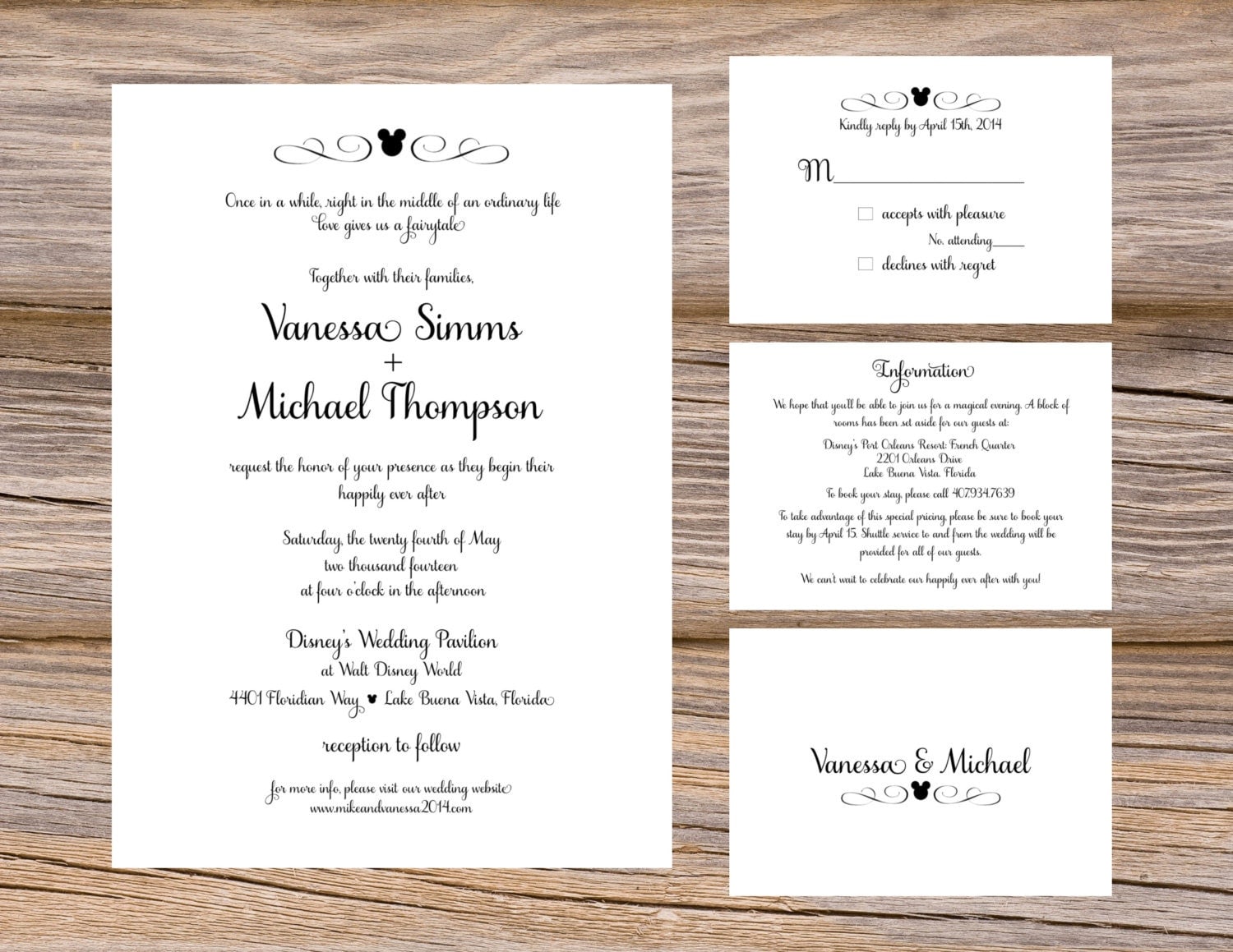 Wedding Invitations Inserts 2