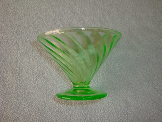 Items Similar To Federal Glass Diana Green Pattern