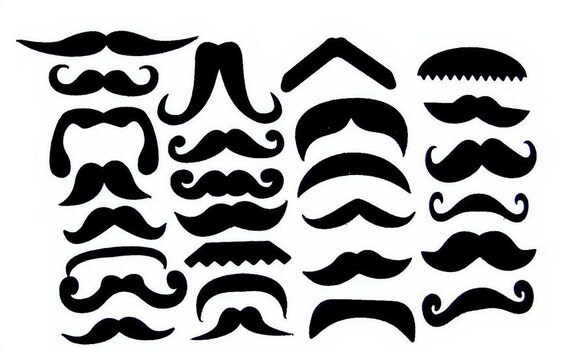 100 pcs mustache moustache cut outs gender reveal little man baby shower