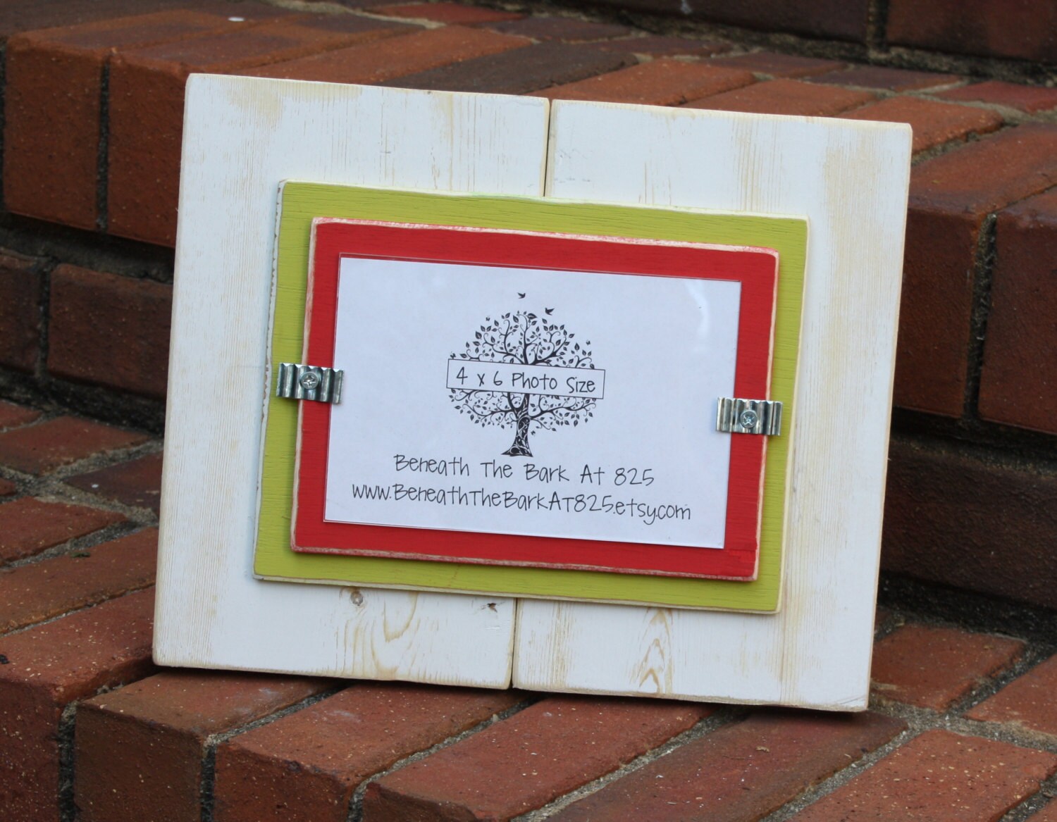 4x6 Christmas Picture Frame Double Mats Holds a 4x6 Photo