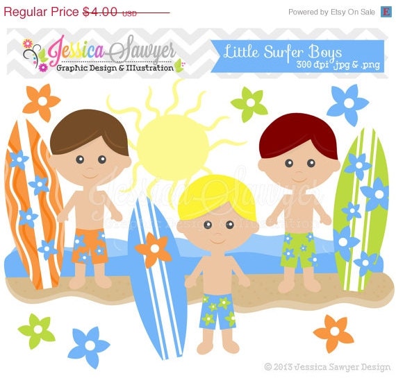 50% OFF - INSTANT DOWNLOAD, surfer boy clipart, beach clip art, for commercial use, digital scrapbooking, invites, announcements Il_570xn