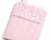 Baby Lovey Blanket - Light Pink Stars Lovey - Ready to Ship