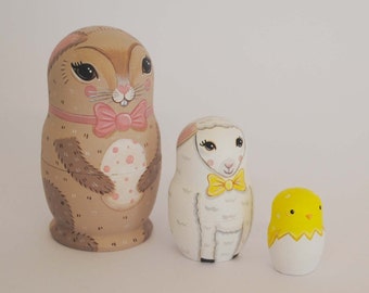 easter bunny russian dolls