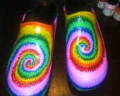 dansko tie dye clogs