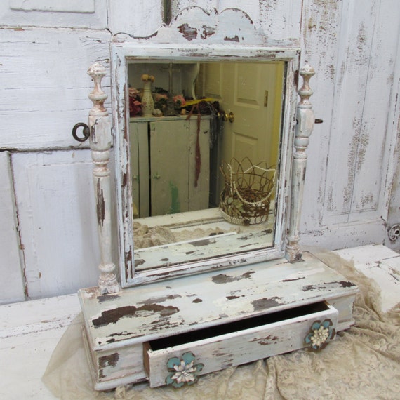 mirror dresser top vanity with drawer shabby chic vintage mirror dresser top vanity with drawer shabby chic vintage