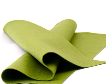 100 Percent Wool Felt Sheet in Color SAGE - 18" X 18" Wool Felt Sheet - Merino Wool Felt - Premium Craft Felt