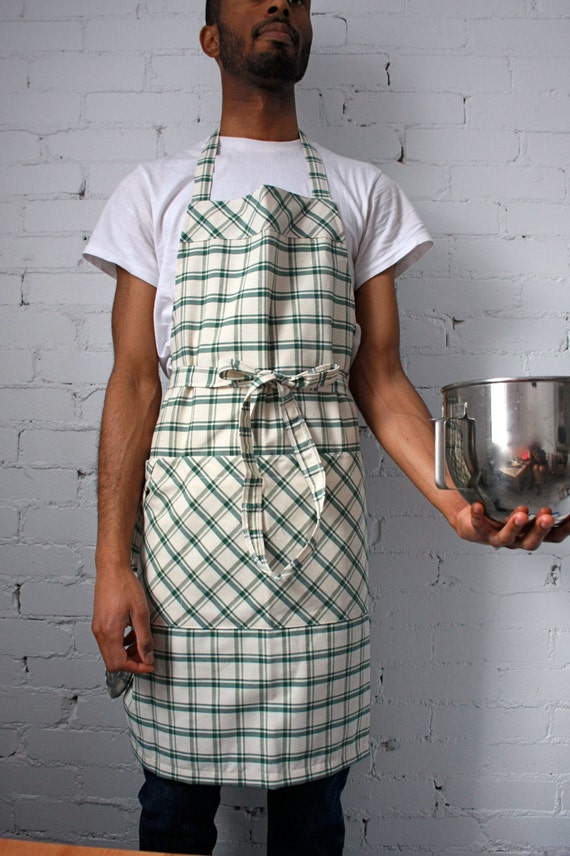 Mens apron large mens apron gardening apron grilling apron