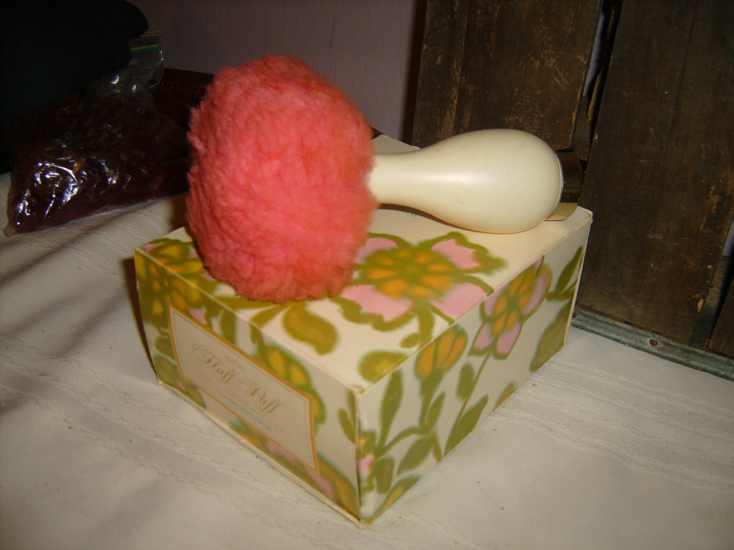 Avon Vintage Talc Powder Fluff Puff