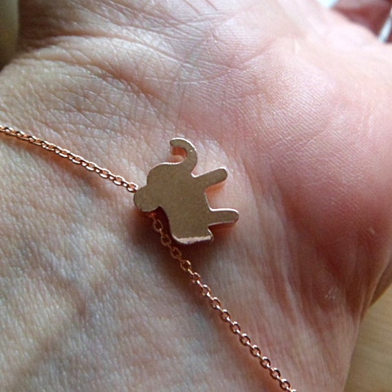 rose gold teen  bracelet gold elephant girls lucky elephant bracelet charm elephant Rose