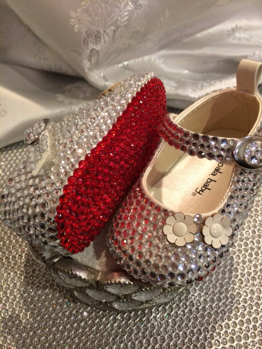 On hold for Andrea Crystallized Red Bottoms Baby by lesJOLIE