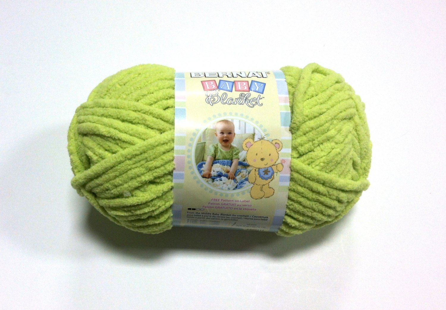 yarn blanket bernat baby Bernat Color 3223 Lime New Baby in Lemon Blanket Yarn