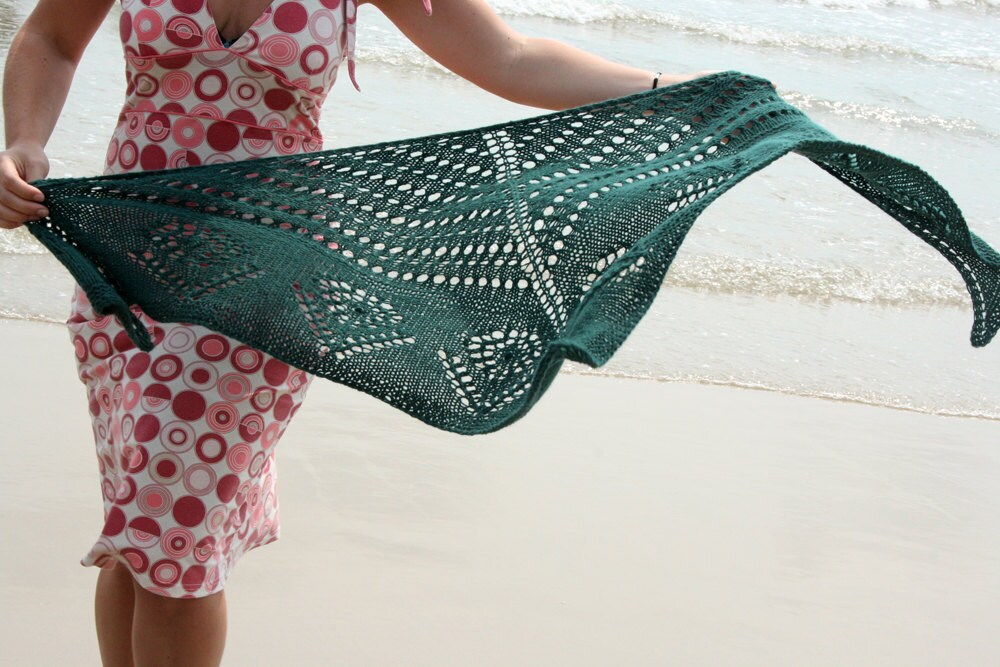 Lace Triangle Shawl Pattern Knitting Shawl Pattern PDF by ...