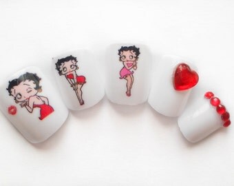Popular items for betty boop nails on Etsy