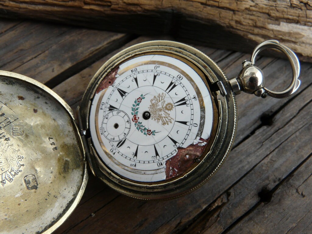 Rare antique British pocket watch J. Dent London by RetroWatch