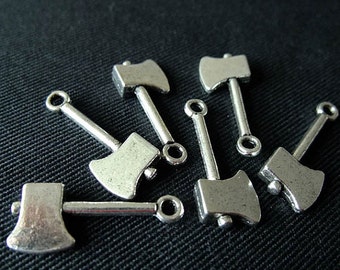 24pcs dark silver Axe Hatchet charms H3103