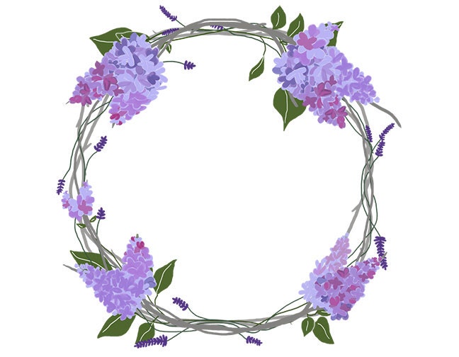 clipart lilac flowers - photo #46