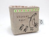 Easter Egg Basket with Mummy & baby chicks design