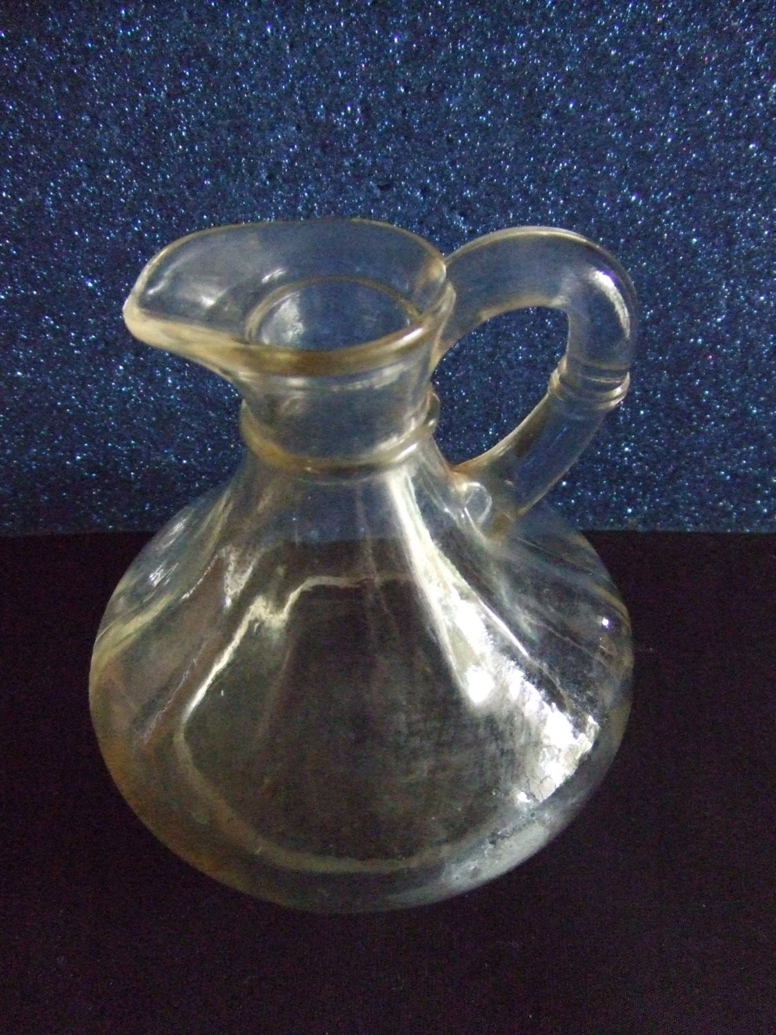 Vintage Small Glass Pitcher by TalisonsTreasures on Etsy