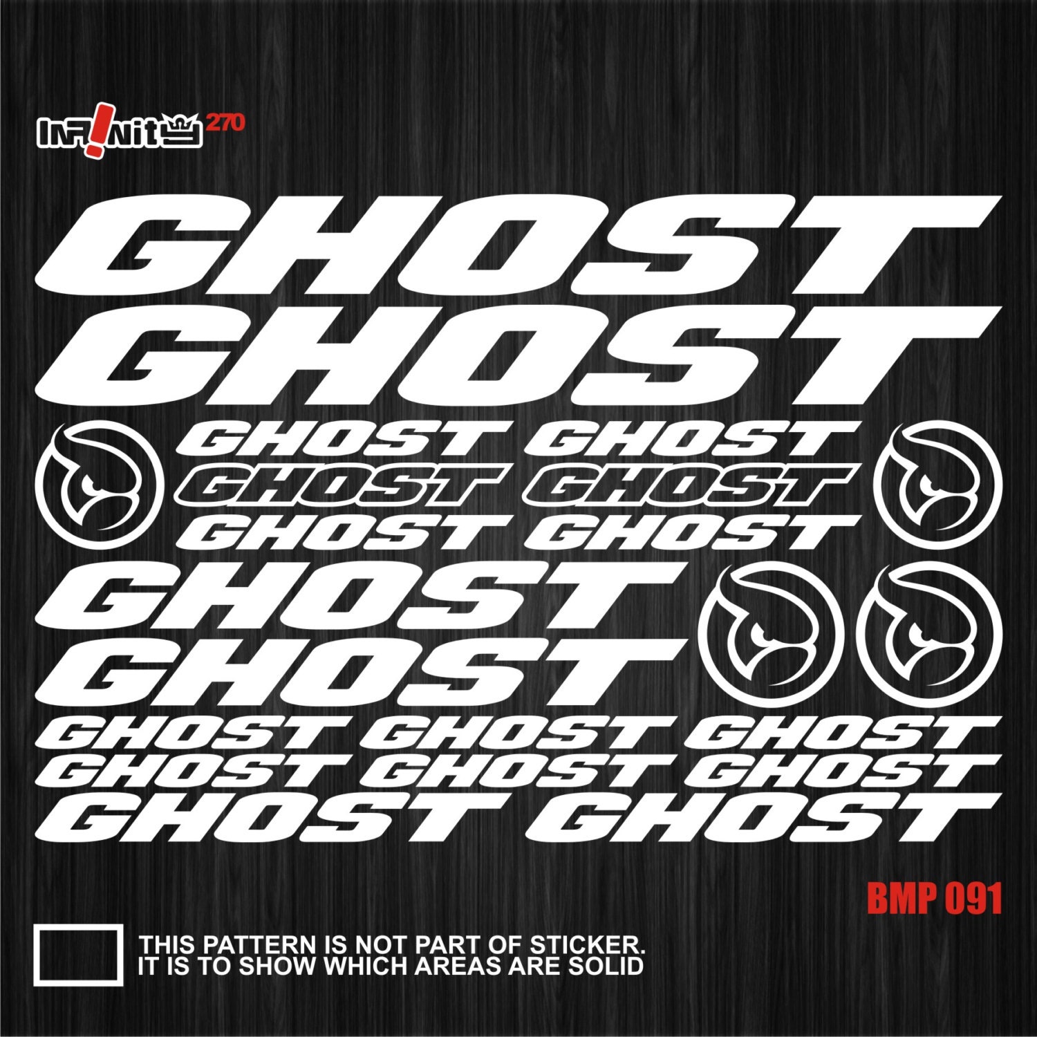 ghost stickers for bike