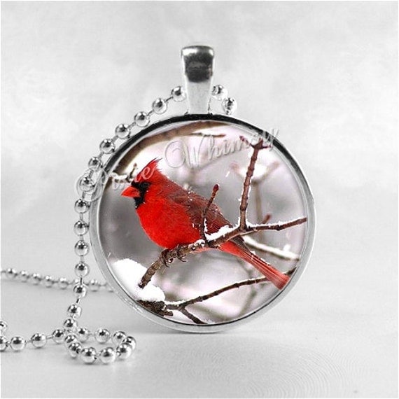 CARDINAL Necklace Cardinal Bird Necklace Cardinal Jewelry