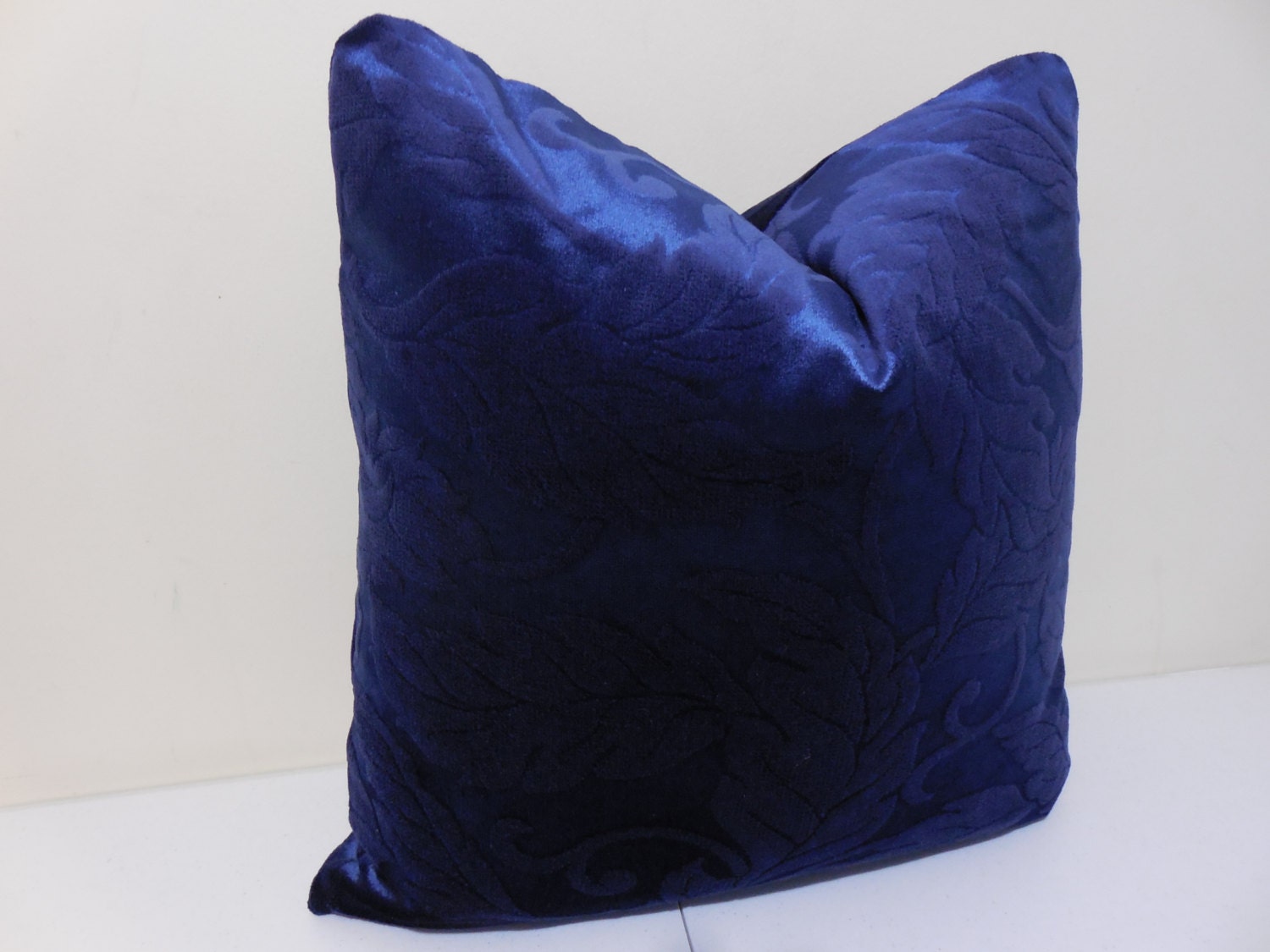 Cobalt Blue Velvet Pillow Cover High End Cotton Velvet