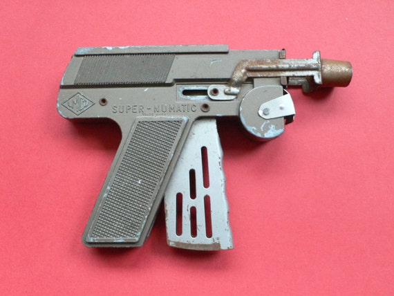 Vintage LMCO Toy Paper Popper gun Super-Numatic by spacegunmann