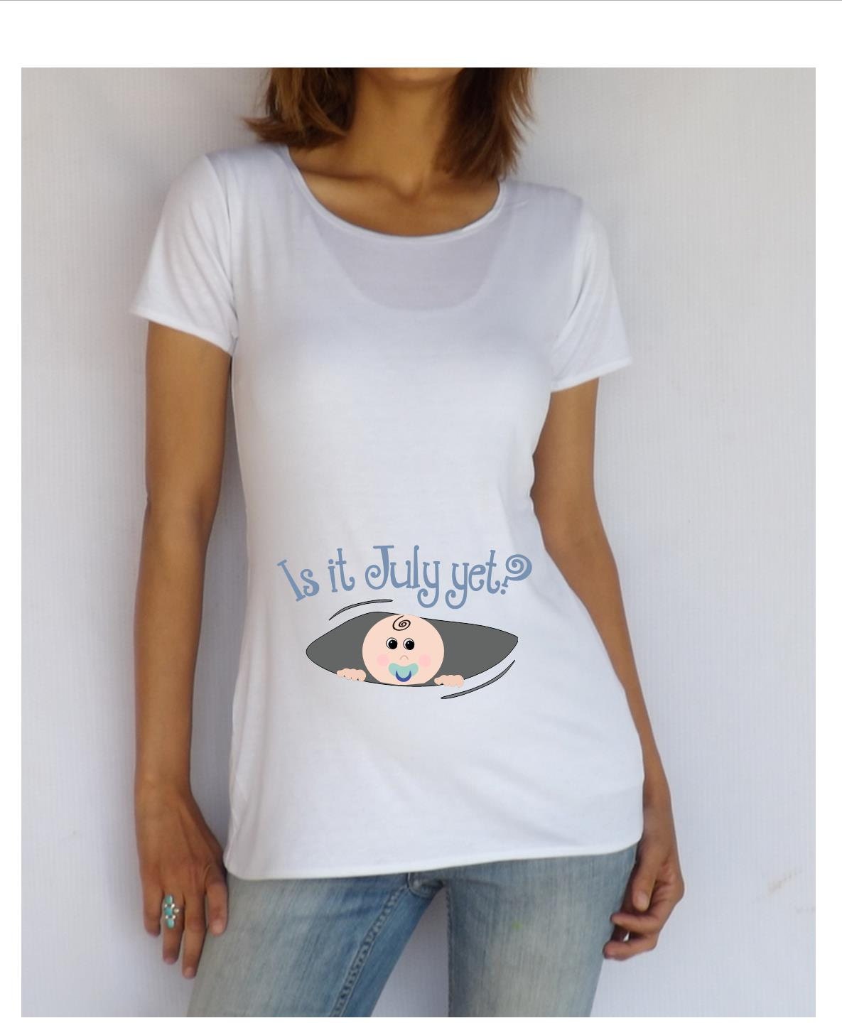 peekaboo maternity shirt