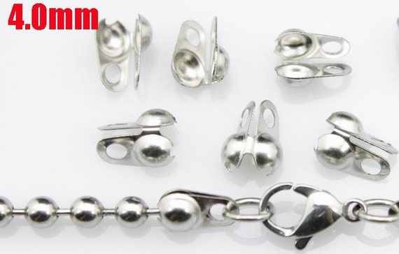 ball chain connector 4.0mm bore diameter stainless steel hook