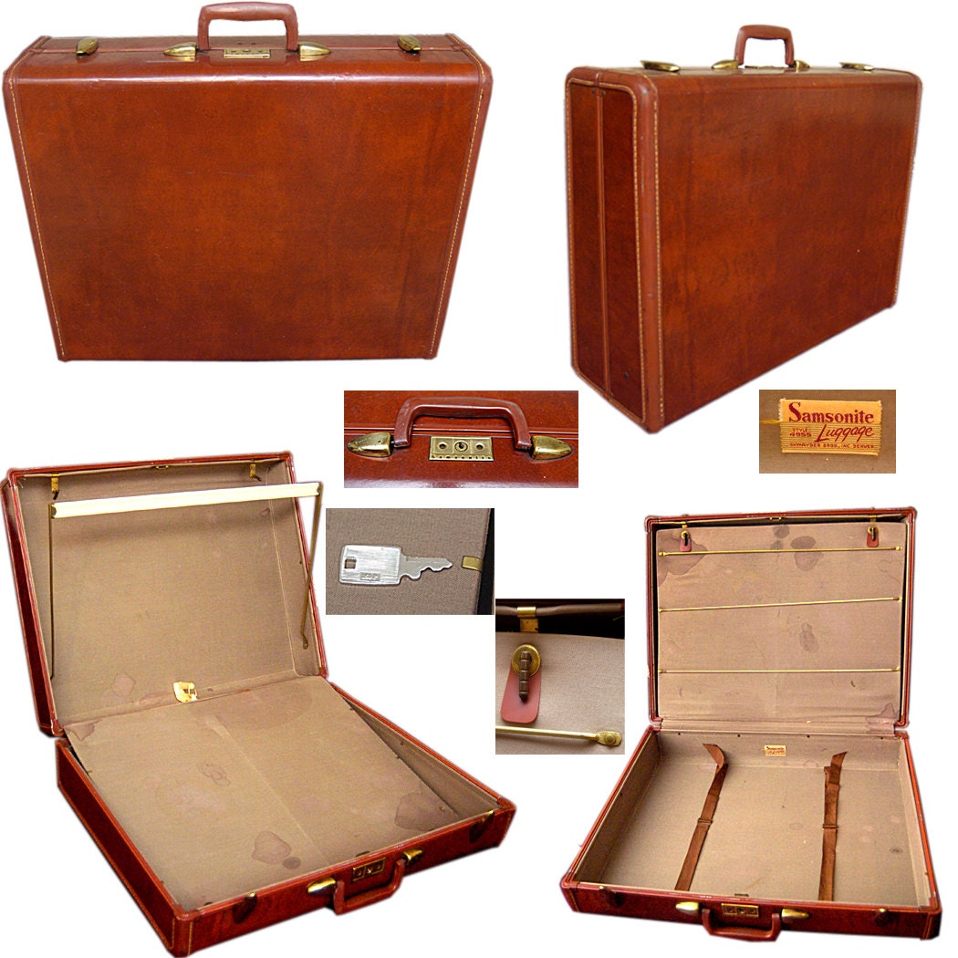 1950's Samsonite Luggage / Vintage Luggage / Burlesque