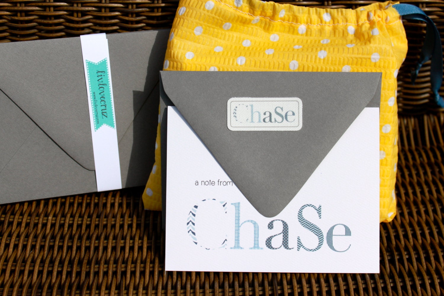 Personalized Note Cards Children's Note Cards Bar by LivLoveCruz