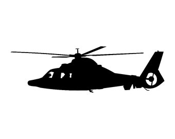 Eurocopter AS365 Dauphin 2 Helicopter Vinyl Sticker