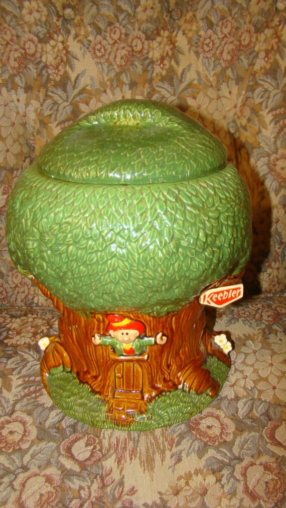Keebler Elf Tree COOKIE JAR Tree House Hollow