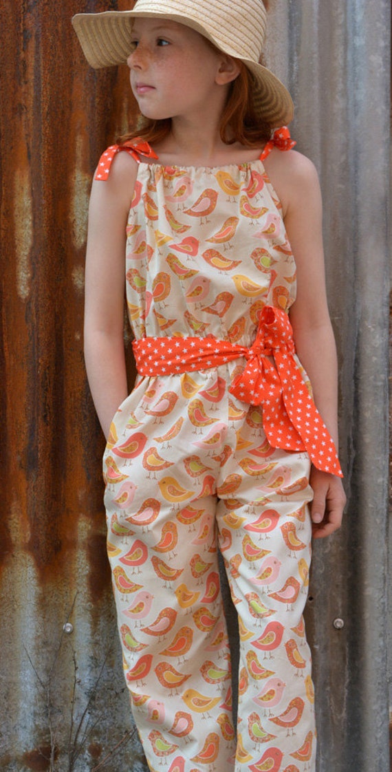 Peachy Dress & Playsuit sewing pattern girls pillowcase top