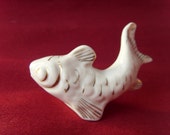 Soviet Vintage Porcelain Fish Figurine Made in USSR in 1980s.