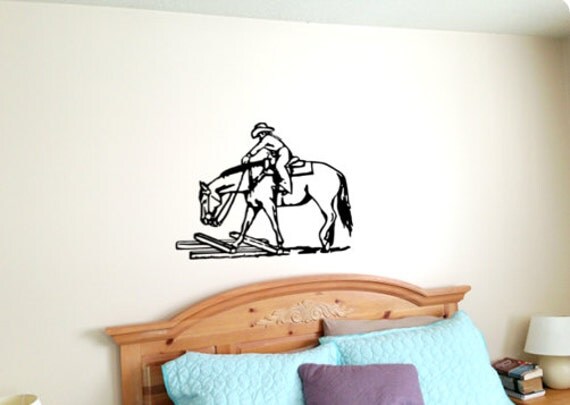 Items similar to Horse-Trail course wall decal, Horse sticker-Horse ...