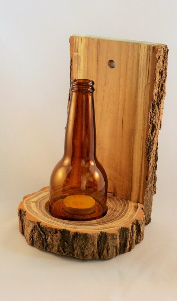 Items similar to Handmade Wooden Candle Holder- Natural ...