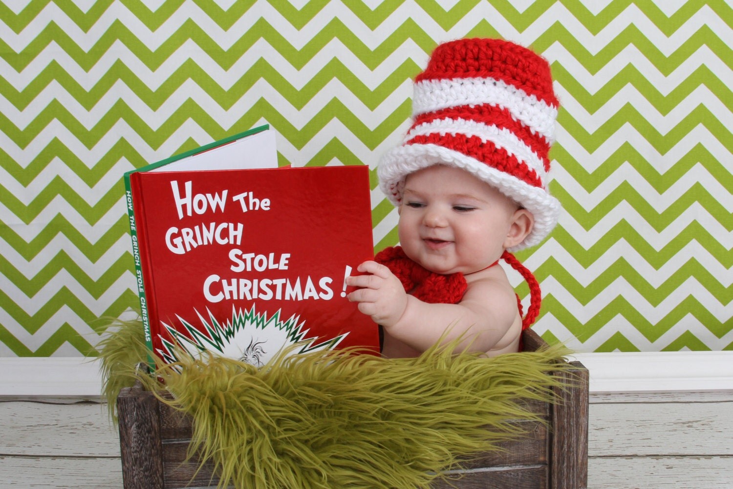 Cat in the Hat Crochet Pattern Quick Baby Hat Dr Seuss Bow