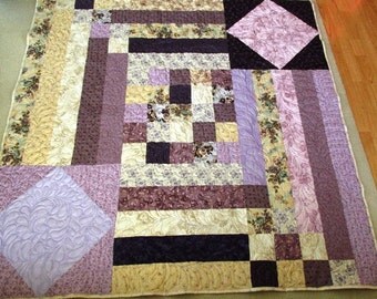 Purple Lap Quilt- One of a Kind